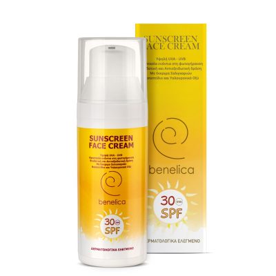 Benelica Sunscreen Face Cream 30SPF